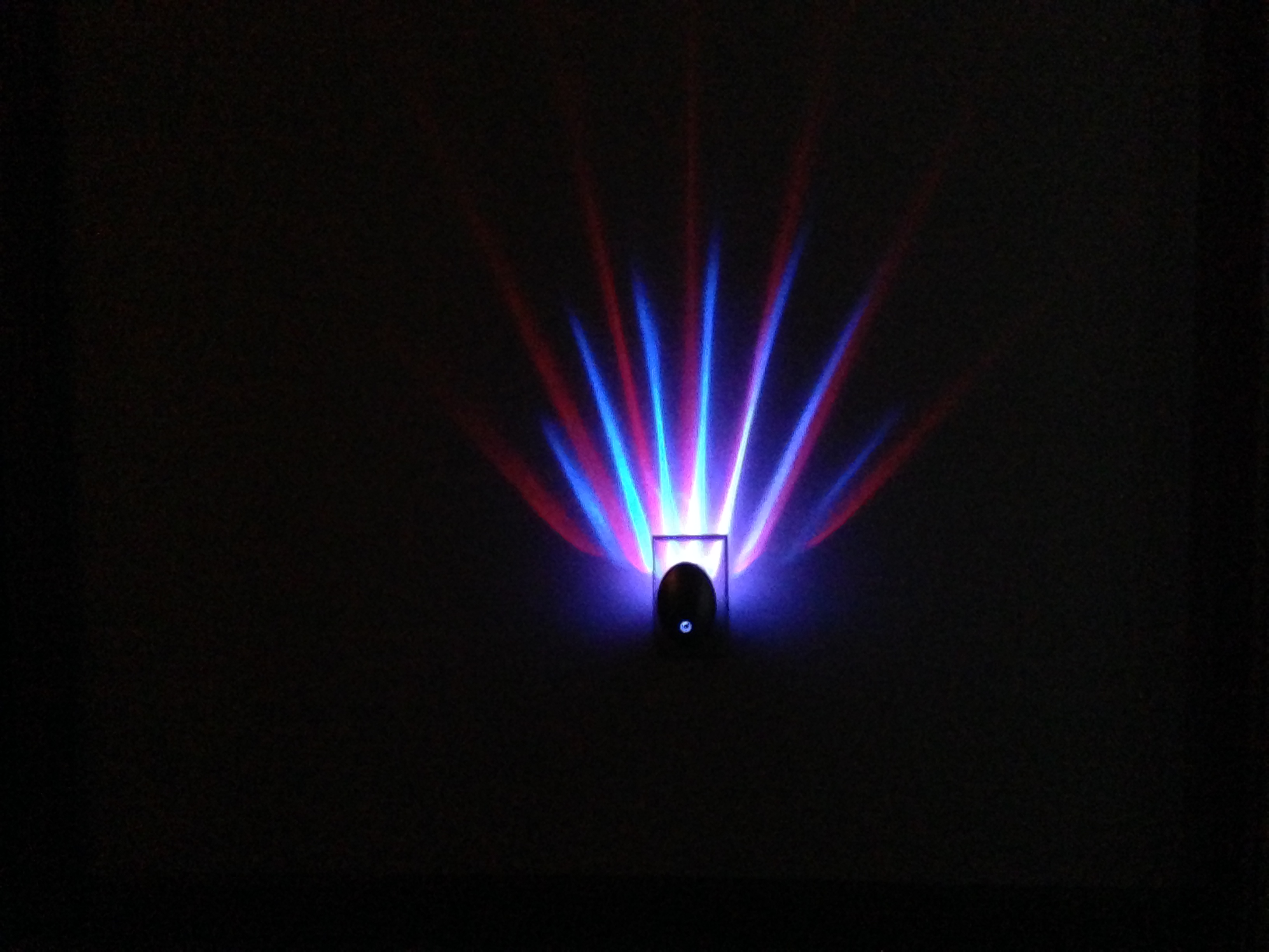 Meridian LED Projector Nightlight Blue Red